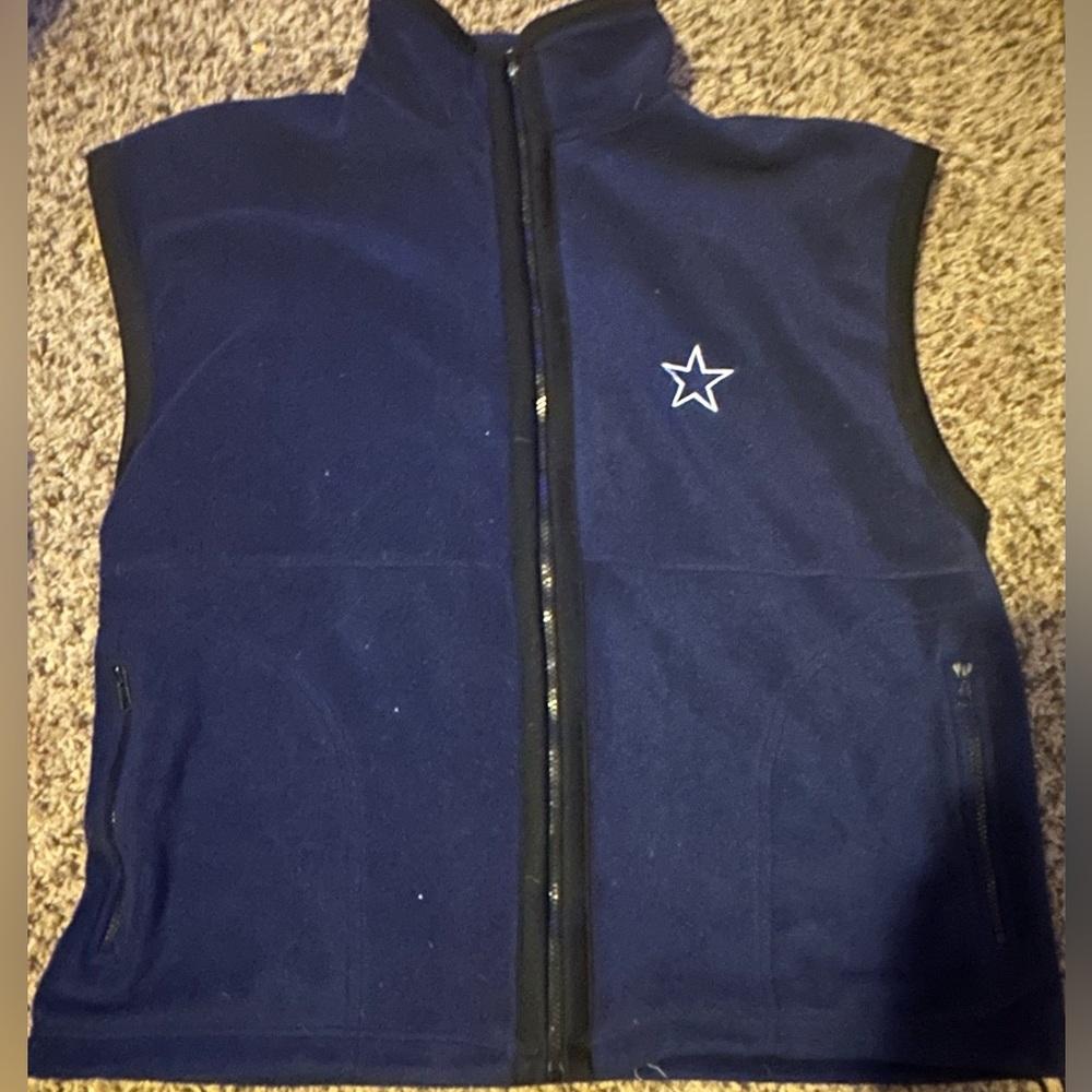 Mens large Dallas Cowboys Navy short sleeve NFL jacket